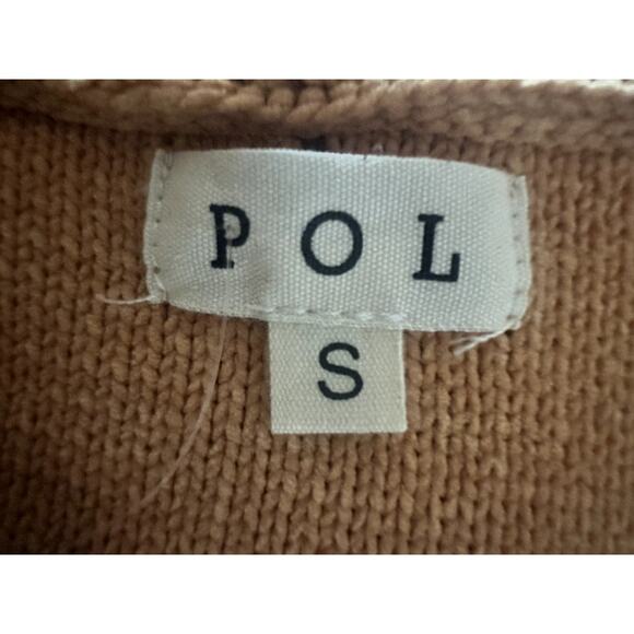 POL - Artistic colored thread peace solid sweater - Orange (S) - Picture 3 of 7